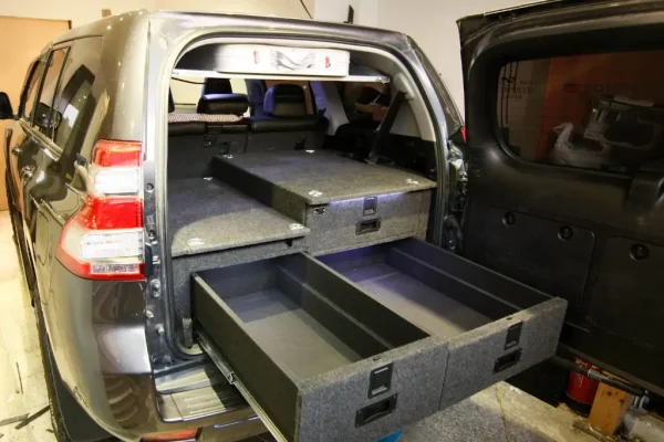 Cajonera 4x4 en vehículo