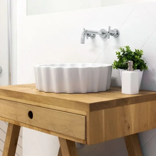 Mueble bajo lavabo con armario a medida