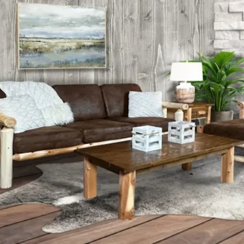 Calidez, tradición y conexión con la naturaleza Muebles de madera maciza en estilo rústico con acabado natural