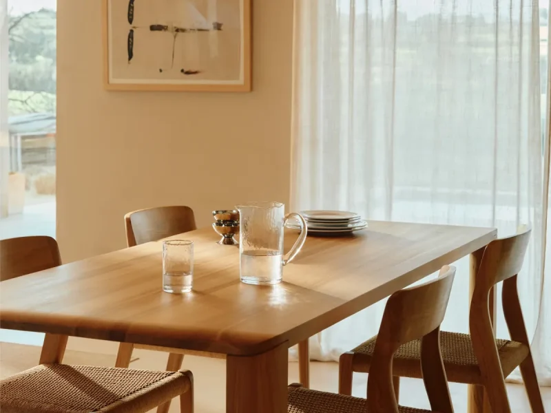 Mesas de comedor de madera